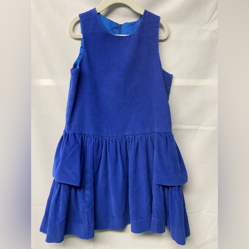 Vintage Fischel blue Corduroy Dress Blue
